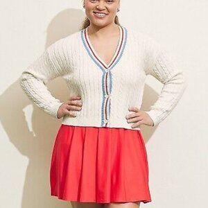 Prince pickleball cable knit cardigan NWT